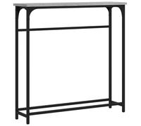 Vidaxl Table Console Sonoma Gris 75x19,5x75 Cm Bois D'ingénierie Gris