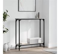 Table console sonoma gris 75x22,5x75 cm bois d'ingénierie 834023
