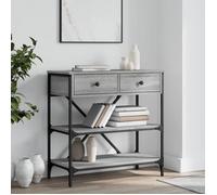 vidaXL Table console sonoma gris 75x34,5x75 cm bois d'ingénierie 833411