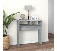 vidaXL Table console Sonoma gris 78x30x80 cm Bois d'ingénierie