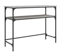 vidaXL Table Console, Table d'Appoint avec Pieds, Bout de Canapé avec Rangement, Meuble d'Entrée Salon, Industriel, Sonoma Gris Bois d'Ingénierie