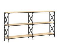 vidaXL Table Console, Table d'Appoint avec Pieds, Bout de Canapé avec Rangement, Meuble d'Entrée Salon, Moderne, Chêne Sonoma Bois d'Ingénierie