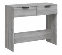 vidaXL Table Console Table d'Appoint Meuble d'Entrée Table sous Miroir Meuble de Couloir Intérieur Sonoma Gris 90x36x75 cm Bois d'Ingénierie