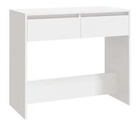 vidaXL Table Console Table de Couloir Table d'Entrée Table sous Miroir Salon Salle de Séjour Maison Intérieur Blanc 89x41x76,5 cm Acier