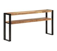 Table Console - VIDAXL - 150x30x75 cm - Bois d'acacia massif - Fer enduit de poudre - Classique