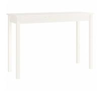vidaXL Table Console Table d'Entrée Table d'Appoint Meuble de Salle de Séjour Salon Intérieur Blanc 110x40x75 cm Bois Massif de Pin