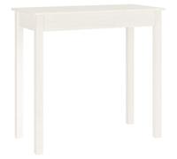 vidaXL Table Console Table d'Entrée Table d'Appoint Meuble de Salle de Séjour Salon Intérieur Blanc 80x40x75 cm Bois Massif de Pin
