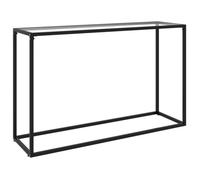 vidaXL Table console 120x35x75 cm en verre trempé transparent