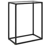 vidaXL Table console Transparent 60x35x75 cm Verre trempé