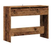 vidaXL Table console Vieux bois 100×35×76,5 cm Bois d'ingénierie Multicolore