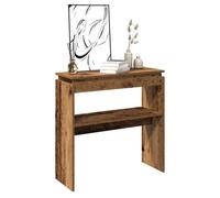 vidaXL Table console vieux bois 102x30x80 cm bois d'ingénierie, bout de canapé, table de couloir, derrière la table de 856626