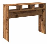 vidaXL Table console vieux bois 105x30x80 cm bois d'ingénierie, bout de canapé, table de couloir, support de couloir, table 856622