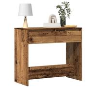 vidaXL Table console vieux bois 89x41x76,5 cm bois d'ingénierie, table d'entrée, table sous miroir, table d'appoint, armoire 856774
