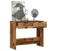 vidaXL Table console vieux bois 90x36x75 cm bois d'ingénierie, bout de canapé, table de couloir, derrière la table de 856945