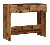 vidaXL Table console vieux bois 90x36x75 cm bois d'ingénierie, bout de canapé, table de couloir, derrière la table de 856945