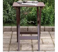 Vidaxl Table D?Appoint Pliable Marron Bois De Peuplier Massif