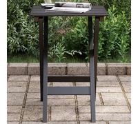 Vidaxl Table D?Appoint Pliable Noir Bois De Peuplier Massif
