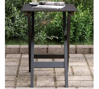 Table d'appoint pliable noir bois de peuplier massif