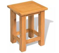 vidaXL Table d'appoint 27 x 24 x 37 cm Bois de chêne massif