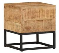 vidaXL Table d'appoint 30x30x33 cm Bois de manguier brut Brun G