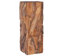 Bijzettafel 30x30x80 cm massief teakhout288807