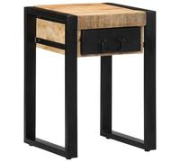 vidaXL Table d'appoint 4015943 35x35x50 cm bois massif de manguier brut, bout de canapé