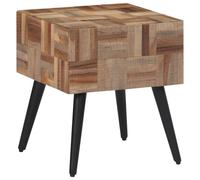 Vidaxl Table D'appoint 40x40x45 Cm Teck De Récupération Massif