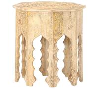 vidaXL Table d'appoint Ø48 cm Bois de manguier massif