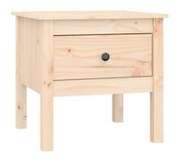 Vidaxl Table D'appoint 50x50x49 Cm Bois Massif De Pin Marron
