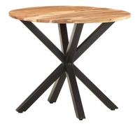 vidaXL Table d'appoint 68x68x56 cm Bois d'acacia massif Marron