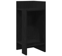 vidaXL Table d'appoint de canapé avec étagère Noir 25,5x27x60 cm