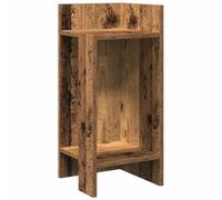 vidaXL Table d'appoint avec étagère Vieux Bois 25,5x27x60 cm