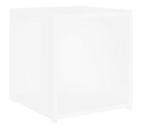 Table d'Appoint Table Basse Table de Canapé Bout de Canapé Armoire d'Angle Salle de Séjour Salon Intérieur Blanc 33x33x34,5 cm Aggloméré