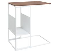 Vidaxl Table D'appoint Blanc 55x36x59,5 Cm Bois D'ingénierie Multicolore