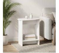 vidaXL Table d'appoint Blanc Brillant 50 x 39,5 x 55 cm