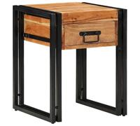 vidaXL Table d'appoint brune 40 x 40 x 50 cm Acacia massif