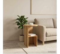 vidaXL Table d'appoint Chêne artisanal Ø 39,5 x 55 cm 8001045