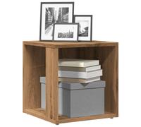 Vidaxl Table D'appoint Chêne Artisanal 33x33x34 Cm Bois D'ingénierie Marron