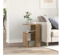 vidaXL Table d'appoint Chêne Artisanal 36x30x56 cm Bois d'ingénierie Bout de canapé