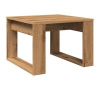 vidaXL Table d'appoint chêne artisanal 50 x 50 x 35 cm Bois d'ingénierie