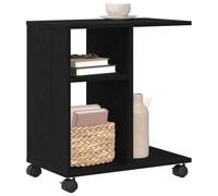 vidaXL Table d'appoint Chêne Noir 50 x 30 x 55 cm Bois d'ingénierie | Hyper facile à déplacer, Beaucoup de place pour tous tes trucs, Ses lignes épurées vont trop bien avec la déco actuelle