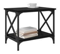 vidaXL Table d'appoint Chêne Noir 55 x 38 x 45 cm Bois d'ingénierie