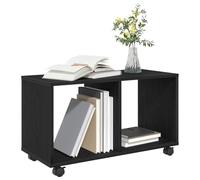 vidaXL Table d'appoint Chêne Noir 72 x 33 x 42,5 cm Bois d'ingénierie | Pas mal d'espace pour tes petites affaires, Ce design simple s'intègre bien dans n'importe quel style de déco,