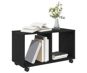 vidaXL Table d'appoint Chêne Noir 72 x 33 x 42,5 cm Bois d'ingénierie | Pas mal d'espace pour tes petites affaires, Ce design simple s'intègre bien dans n'importe quel style de déco,