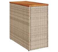 vidaXL Table d'appoint de jardin dessus en bois beige 58x27,5x55 cm 366072