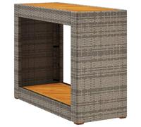 vidaXL Table d'appoint de Jardin Dessus en Bois Gris 100x40x75 cm