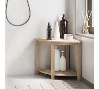 Vidaxl Table D'appoint De Salle De Bain 45x45x45cm Bois De Teck Solide