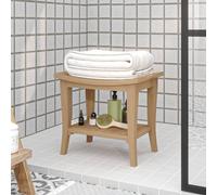 Vidaxl Table D'appoint De Salle De Bain 50x35x45cm Bois De Teck Solide Marron