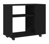 vidaXL Table d'appoint en chêne noir 70 x 35 x 60 cm bois d'ingénierie
