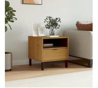 vidaXL Table d'appoint FLAM 50x50x50 cm bois de pin massif 357823